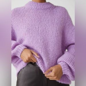 & Other Stories Oversized Wool Sweater Lilac